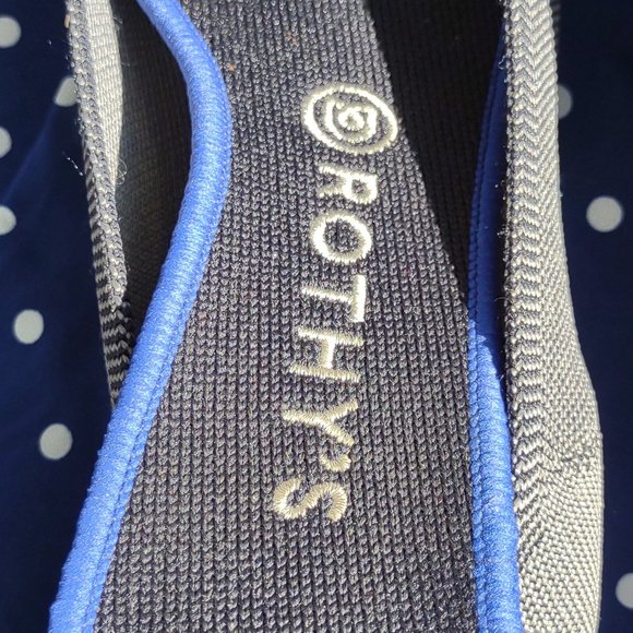 Rothy's Point Flats Cloud Grey Birdseye 10.5 - Picture 4 of 11